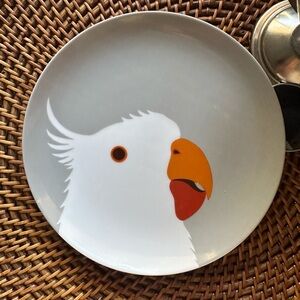 Fitz and Floyd Birds of a Feather Vintage 1977 Cockatiel Replacement Salad Plate